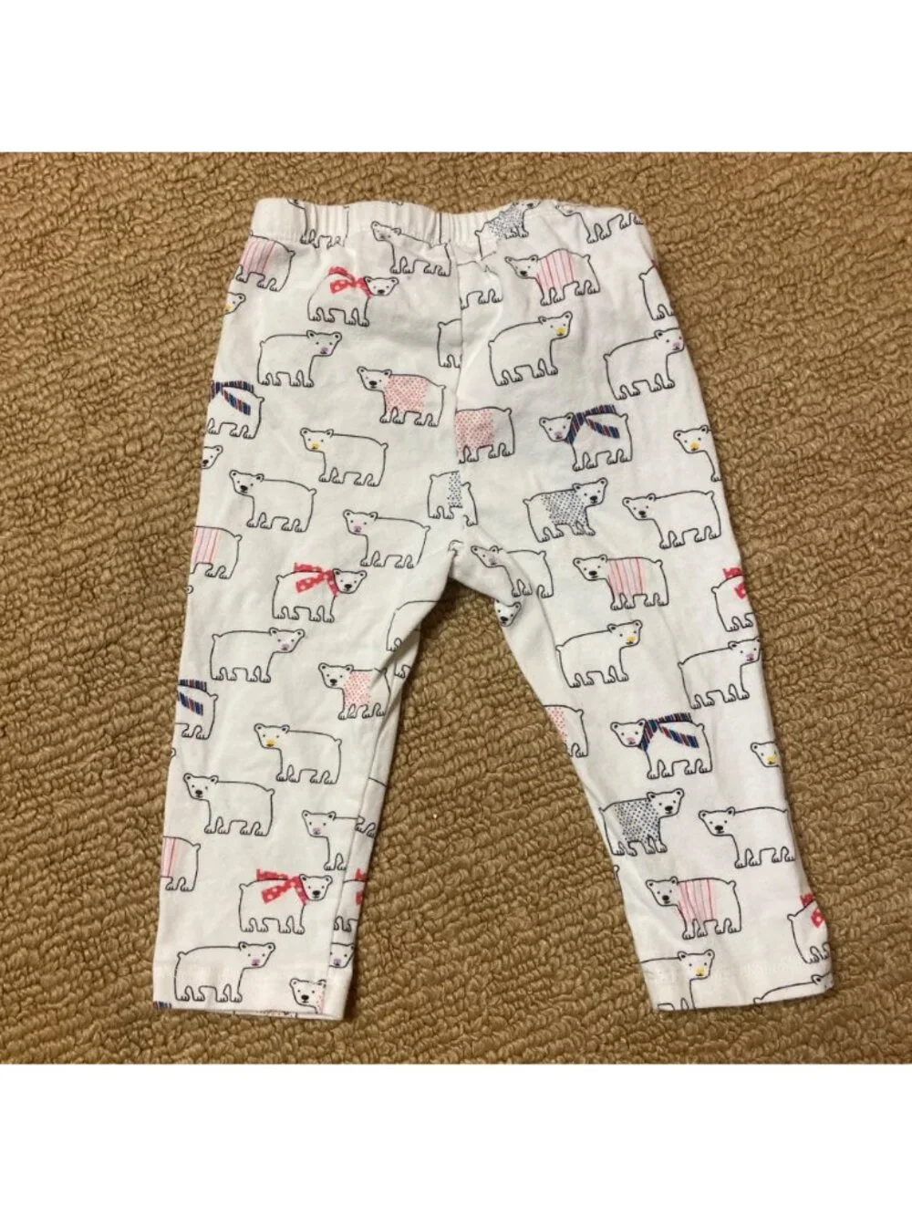 Gap Leggings Unisex Baby 6-12 Months Polar Bears Cotton blend